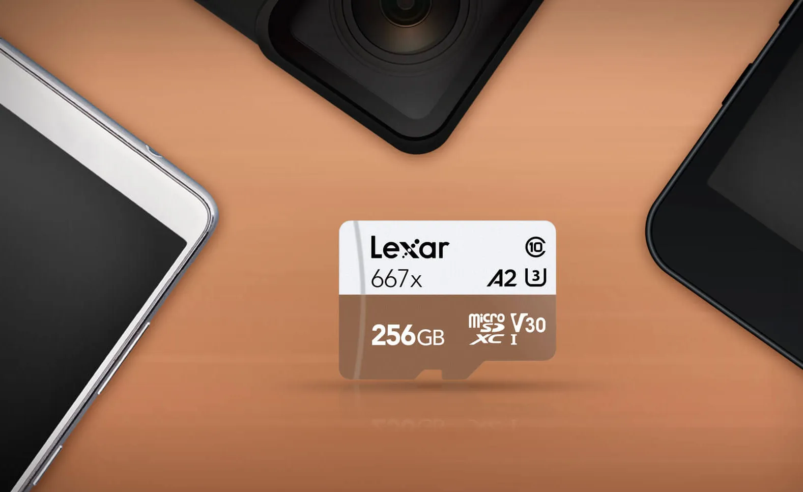 Karta pamięci Lexar Professional microSDXC 256GB 667X UHS-I A2 (100 MB/s) + Adapter SD